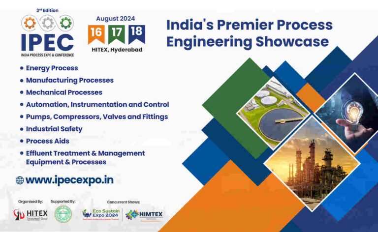 IPEC 2024,Premier Process Engineering Expo & Conference,The India Process Expo & Conference 2024